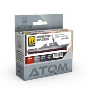 ATOM Modern US Navy Ships colors Set - AMMO by MIG Jimenez ATOM-20604 ATOM Modern US Navy Ships colors Set - AMMO by MIG Jimenez ATOM-20604