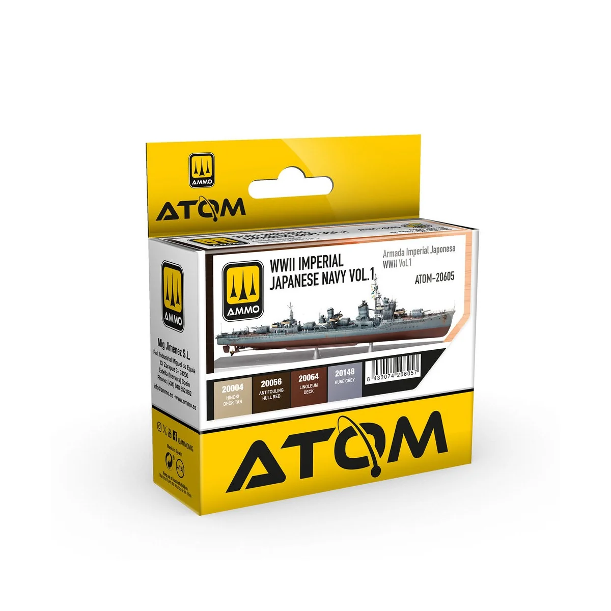 ATOM WWII Imperial Japanese Navy Vol.1 Set - AMMO by MIG Jimenez AT...