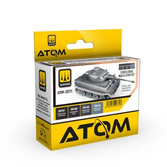 ATOM Dunkelgrau Modulation Set - AMMO by MIG Jimenez ATOM-20731 ATOM Dunkelgrau Modulation Set - AMMO by MIG Jimenez ATOM-20731