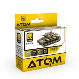 ATOM WWII Soviet Vehicles Camouflage Colors Set - AMMO by MIG Jimen...