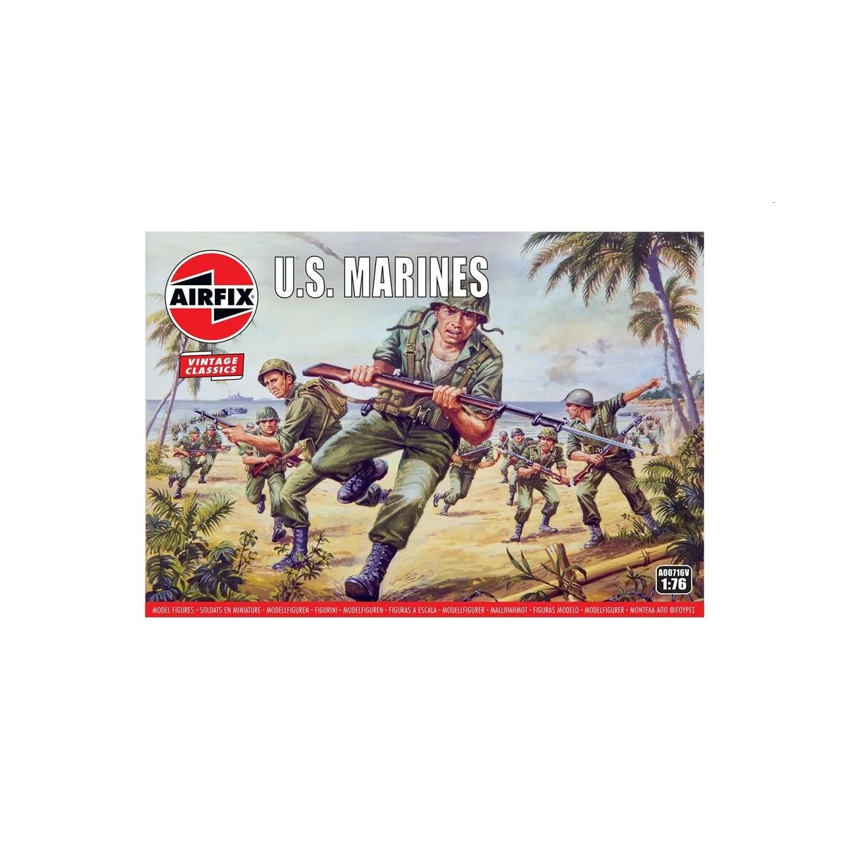 WWII US Marines, 1/76 - Airfix A00716V WWII US Marines, 1/76 - Airfix A00716V