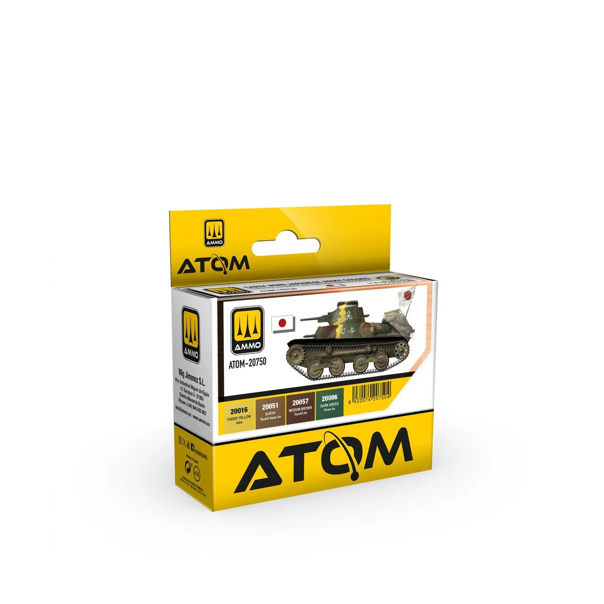 ATOM Early WWII Japanese Army Colors Set - AMMO by MIG Jimenez ATOM...