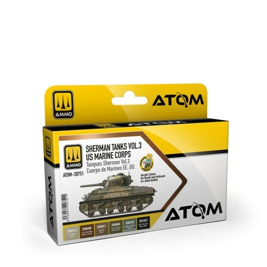 ATOM Sherman Tanks Vol 3 WWII US Marine Corps Set - AMMO by MIG Jim... ATOM Sherman Tanks Vol 3 WWII US Marine Corps Set - AMMO by MIG Jim...