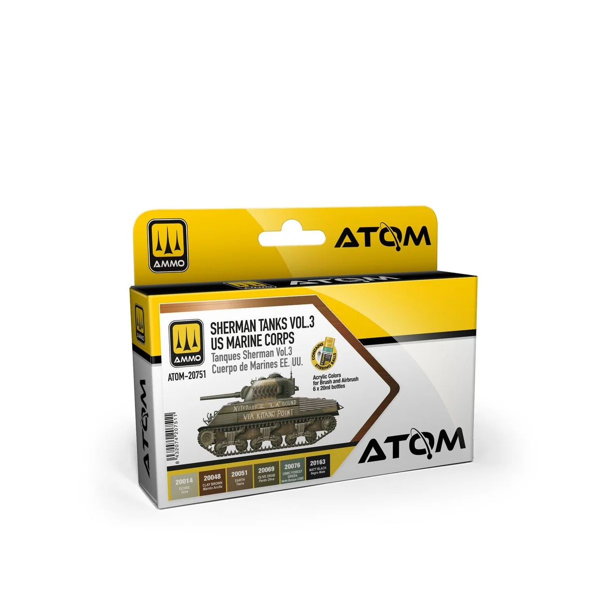 ATOM Sherman Tanks Vol 3 WWII US Marine Corps Set - AMMO by MIG Jim... ATOM Sherman Tanks Vol 3 WWII US Marine Corps Set - AMMO by MIG Jim...