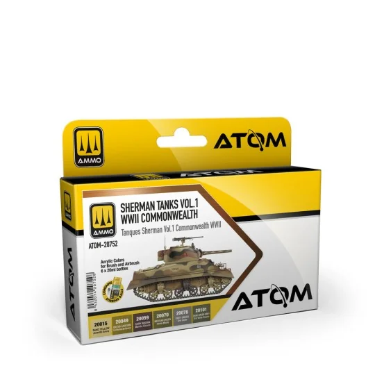 ATOM Sherman Tanks Vol 1 WWII Commonwealth Set - AMMO by MIG Jimene...