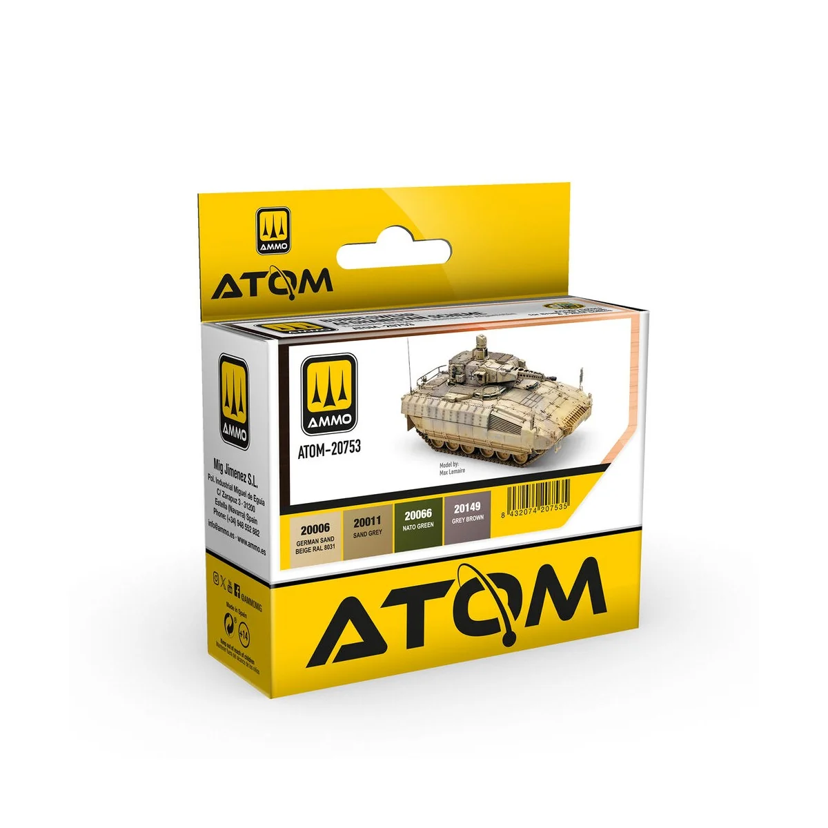ATOM Bundeswehr Afghanistan Scheme Set - AMMO by MIG Jimenez ATOM-2...