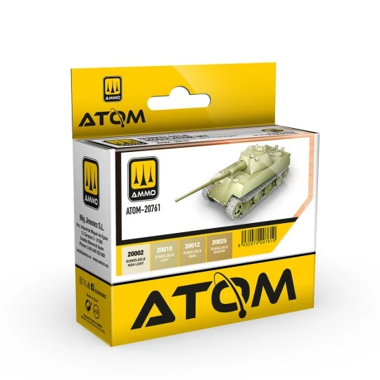 ATOM Dunkelgelb Modulation Set - AMMO by MIG Jimenez ATOM-20761 ATOM Dunkelgelb Modulation Set - AMMO by MIG Jimenez ATOM-20761
