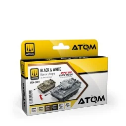 ATOM Black & White Technique Set - AMMO by MIG Jimenez ATOM-20811