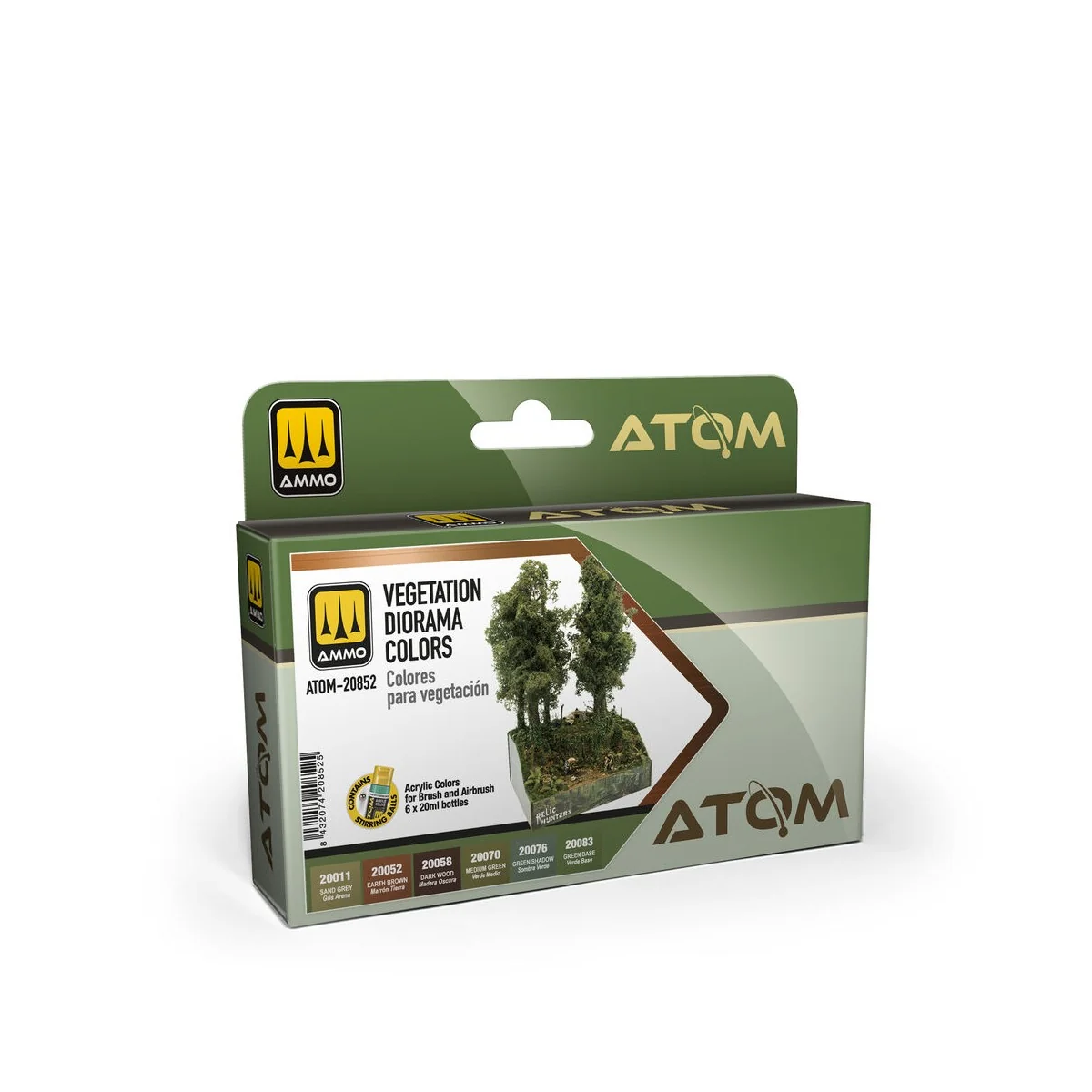 ATOM Vegetation Diorama colors Set - AMMO by MIG Jimenez ATOM-20852