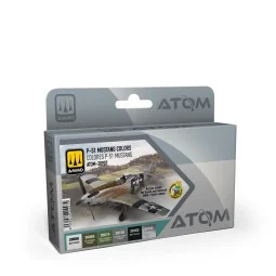 ATOM P-51 MUSTANG colors Set - AMMO by MIG Jimenez ATOM-20907