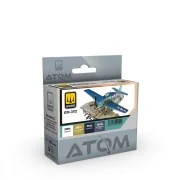 ATOM US Navy Aircraft WWII Colors Set - AMMO by MIG Jimenez ATOM-20922 ATOM US Navy Aircraft WWII Colors Set - AMMO by MIG Jimenez ATOM-20922