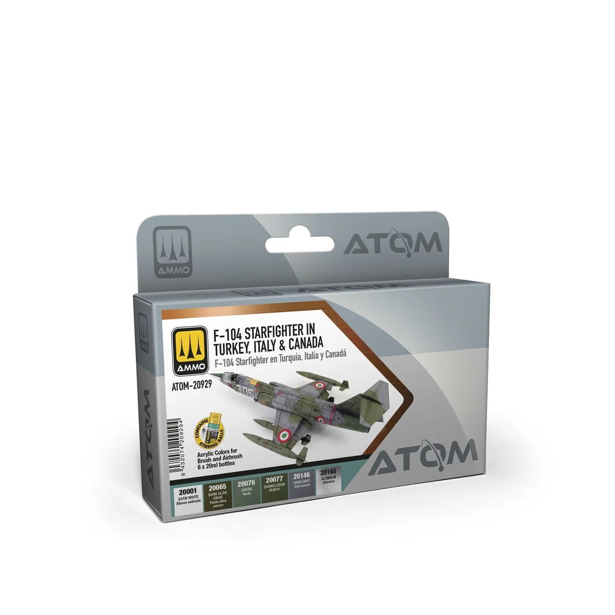 ATOM F-104 Starfighter in Turkey, Italy & Canada Set - AMMO by MIG ...