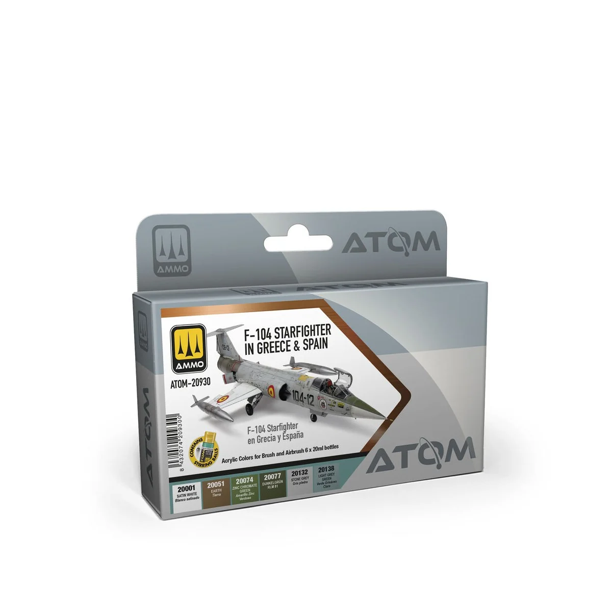 ATOM F-104 Starfighter in Greece and Spain Set - AMMO by MIG Jimene...