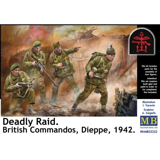 Deadly Raid. British Commandos, Dieppe, 1942, 1/35 - Master Box Ltd... Deadly Raid. British Commandos, Dieppe, 1942, 1/35 - Master Box Ltd...