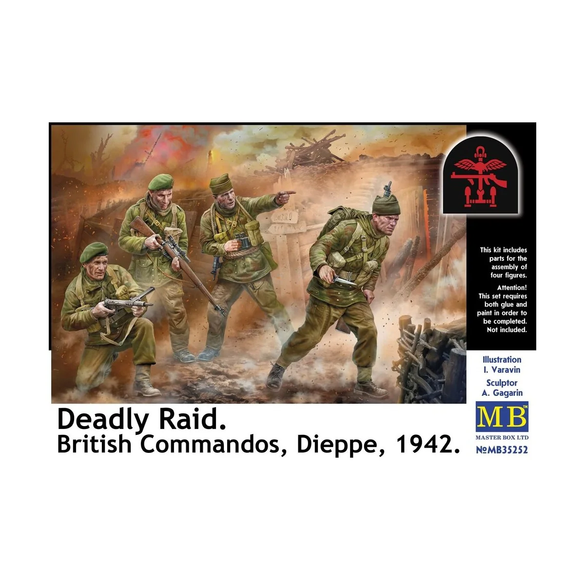 Deadly Raid. British Commandos, Dieppe, 1942, 1/35 - Master Box Ltd... Deadly Raid. British Commandos, Dieppe, 1942, 1/35 - Master Box Ltd...