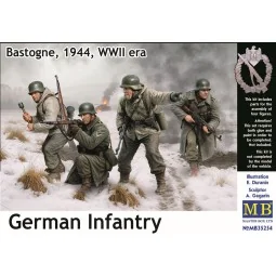German Infantry. Bastogne, 1944, WWII era, 1/35 - Master Box Ltd. 3...