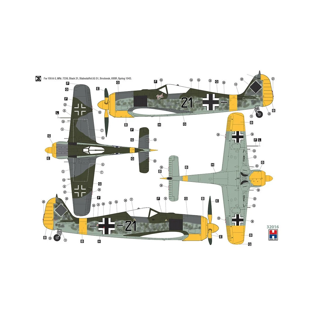 Focke-Wulf Fw 190 A-5, 1/32 - Hobby 2000 H2K32016 Focke-Wulf Fw 190 A-5, 1/32 - Hobby 2000 H2K32016