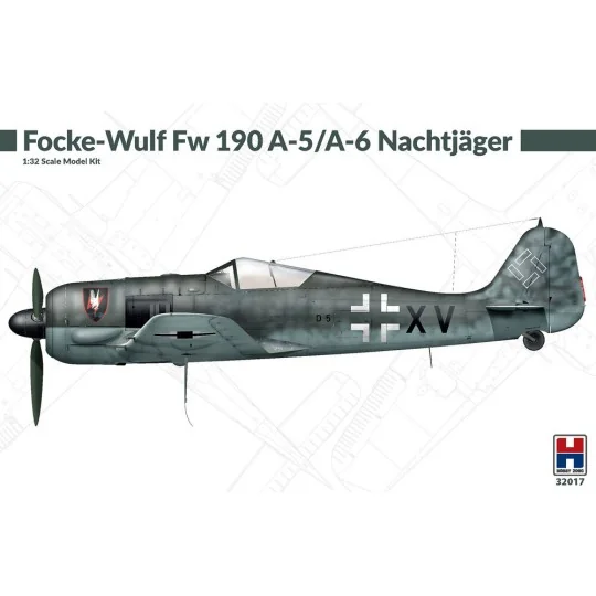Focke-Wulf Fw 190 A-5/A-6 Nachtjager, 1/32 - Hobby 2000 H2K32017