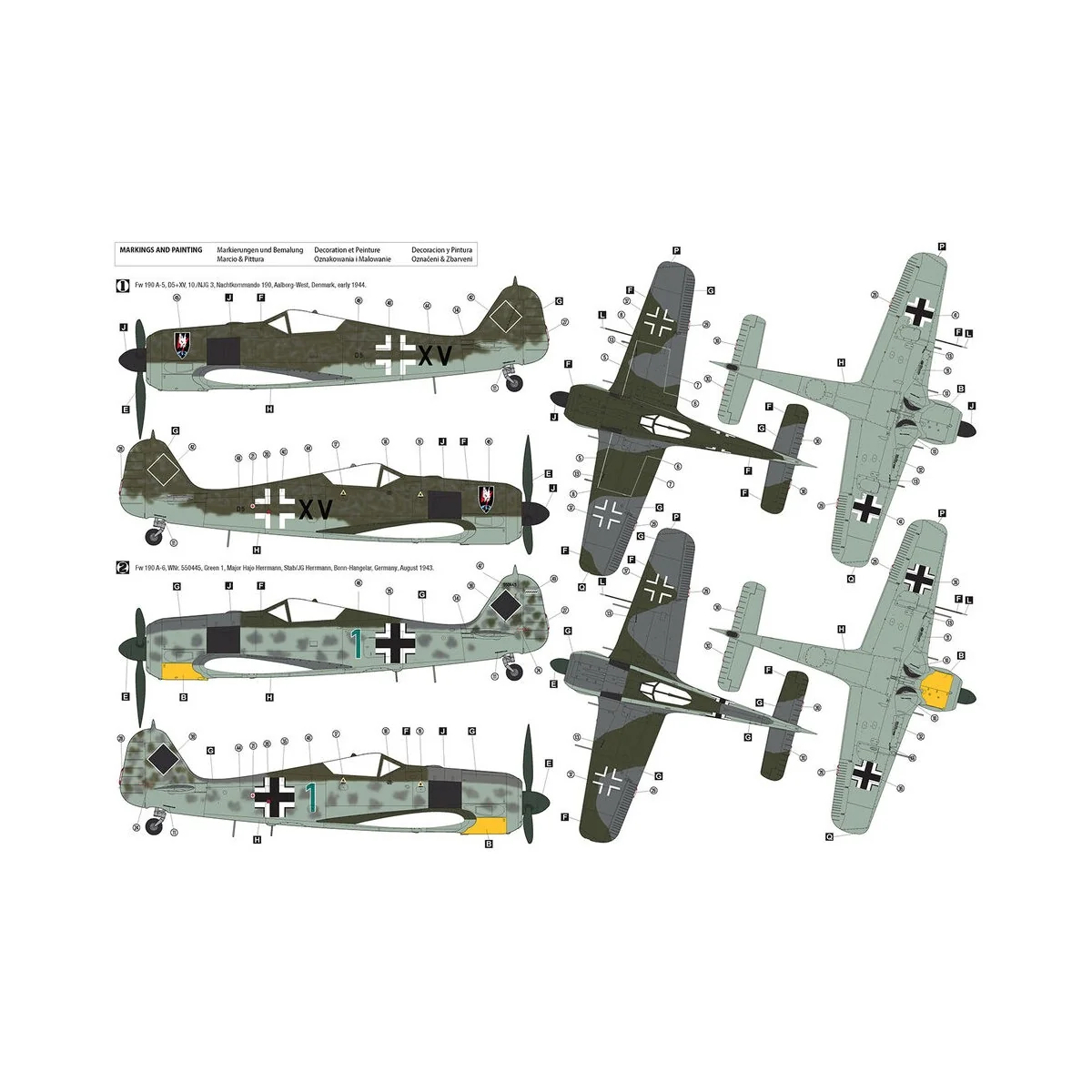 Focke-Wulf Fw 190 A-5/A-6 Nachtjager, 1/32 - Hobby 2000 H2K32017