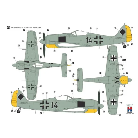 Focke-Wulf Fw 190 A-5/A-6 Nachtjager, 1/32 - Hobby 2000 H2K32017