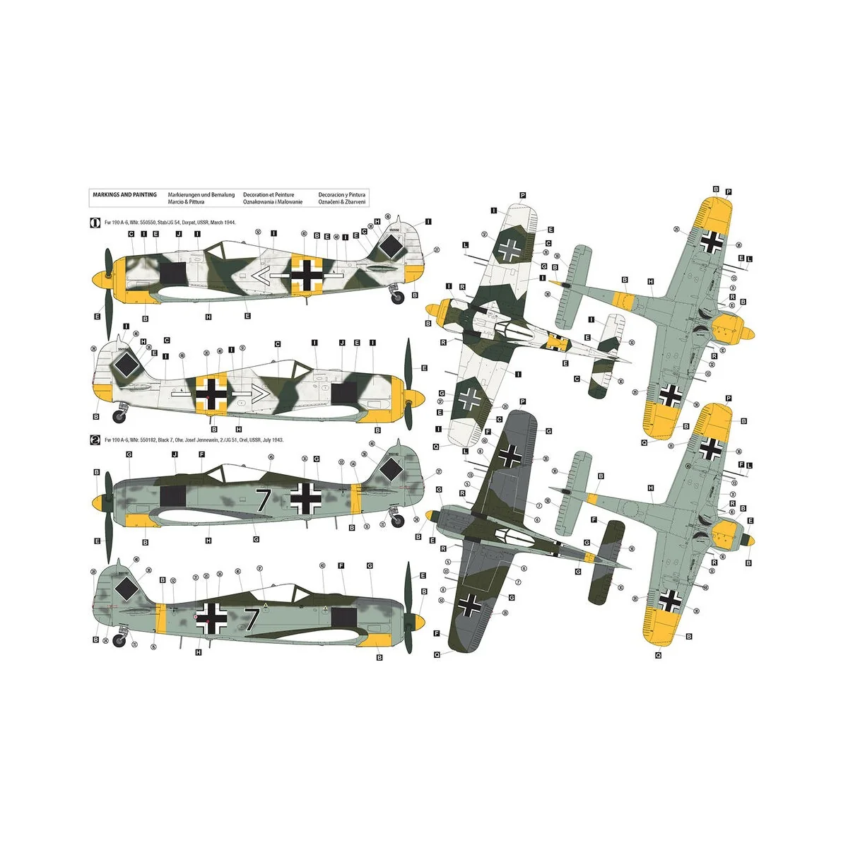 Focke-Wulf Fw 190 A-6 Eastern Front, 1/32 - Hobby 2000 H2K32018 Focke-Wulf Fw 190 A-6 Eastern Front, 1/32 - Hobby 2000 H2K32018