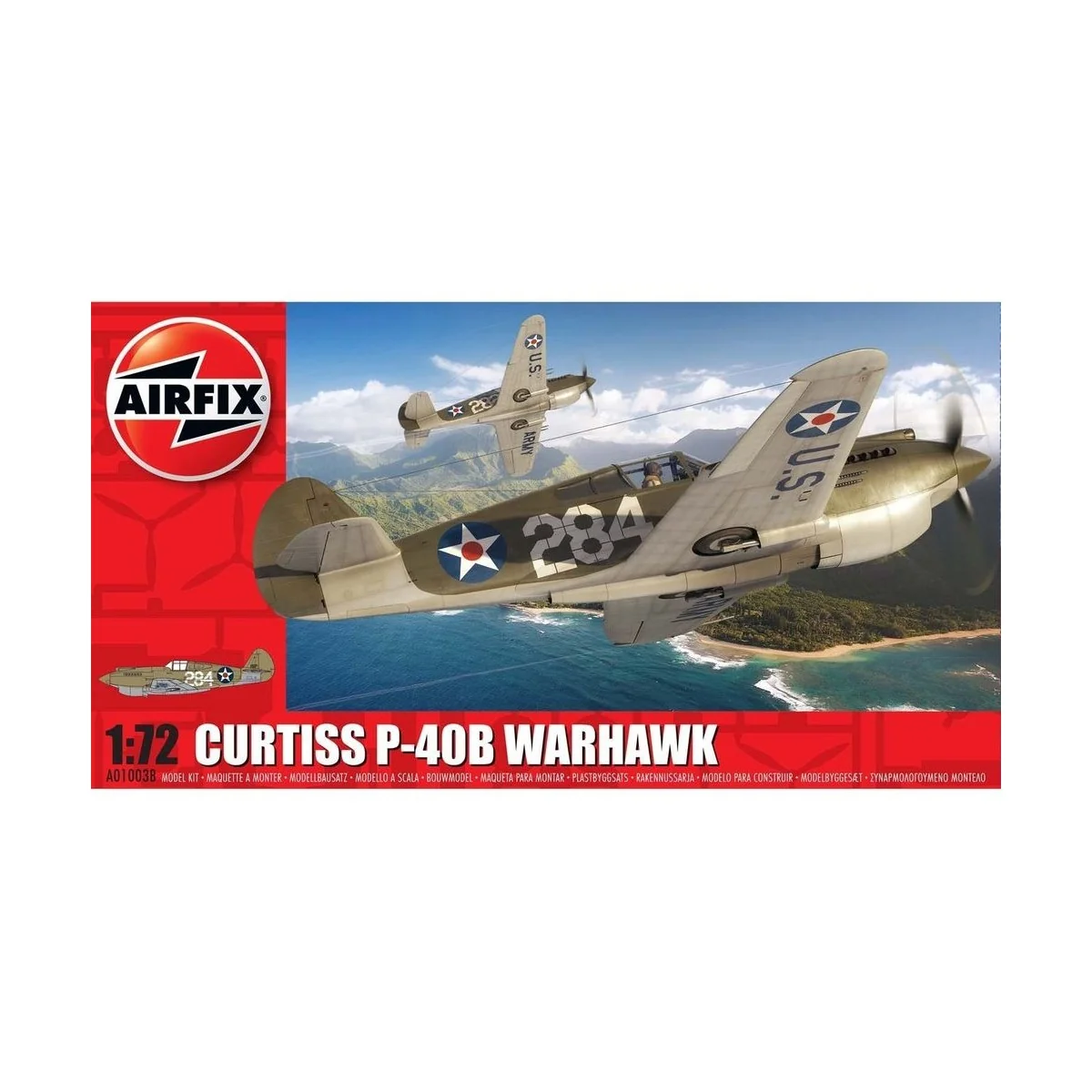 Curtiss P-40B Warhawk, 1/72 - Airfix A01003B Curtiss P-40B Warhawk, 1/72 - Airfix A01003B