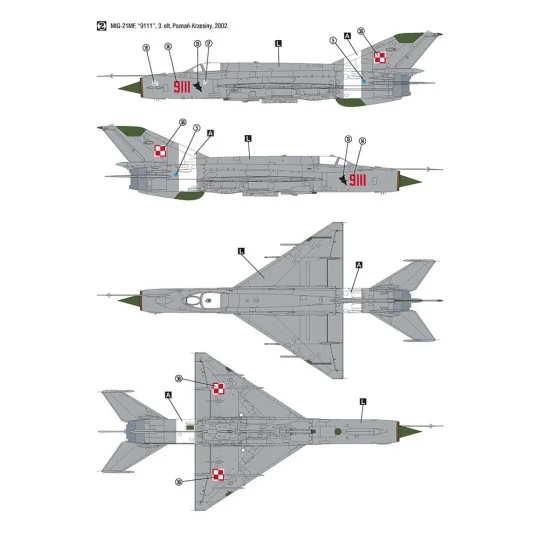 MiG-21MF Polish Air Force, 1/32 - Hobby 2000 H2K32019