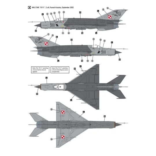 MiG-21MF Polish Air Force, 1/32 - Hobby 2000 H2K32019