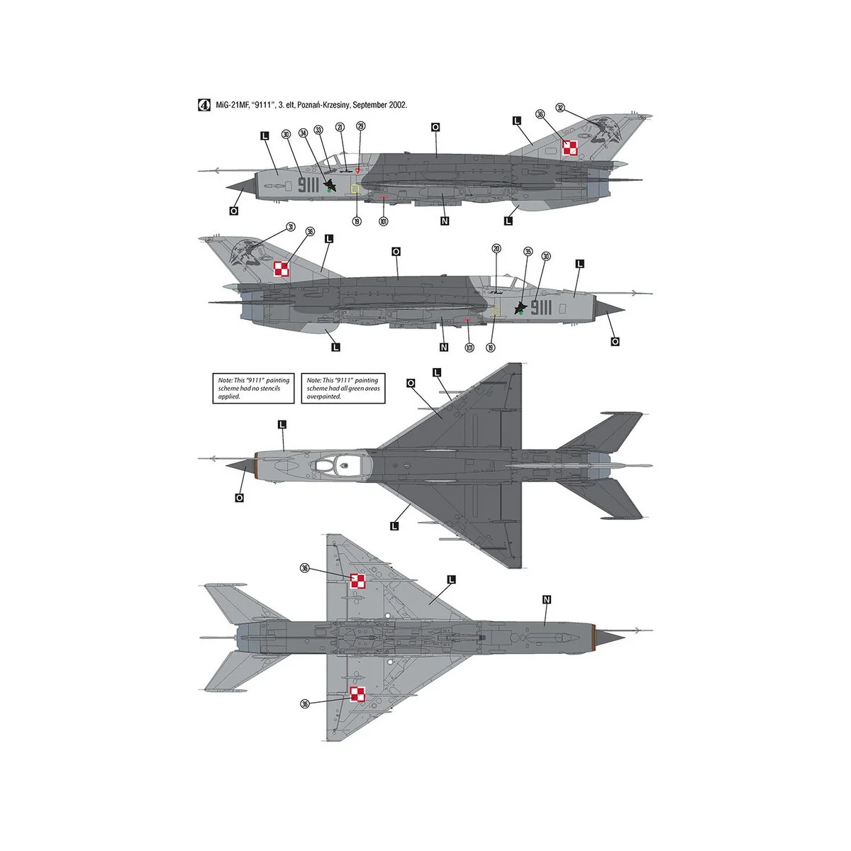 MiG-21MF Polish Air Force, 1/32 - Hobby 2000 H2K32019