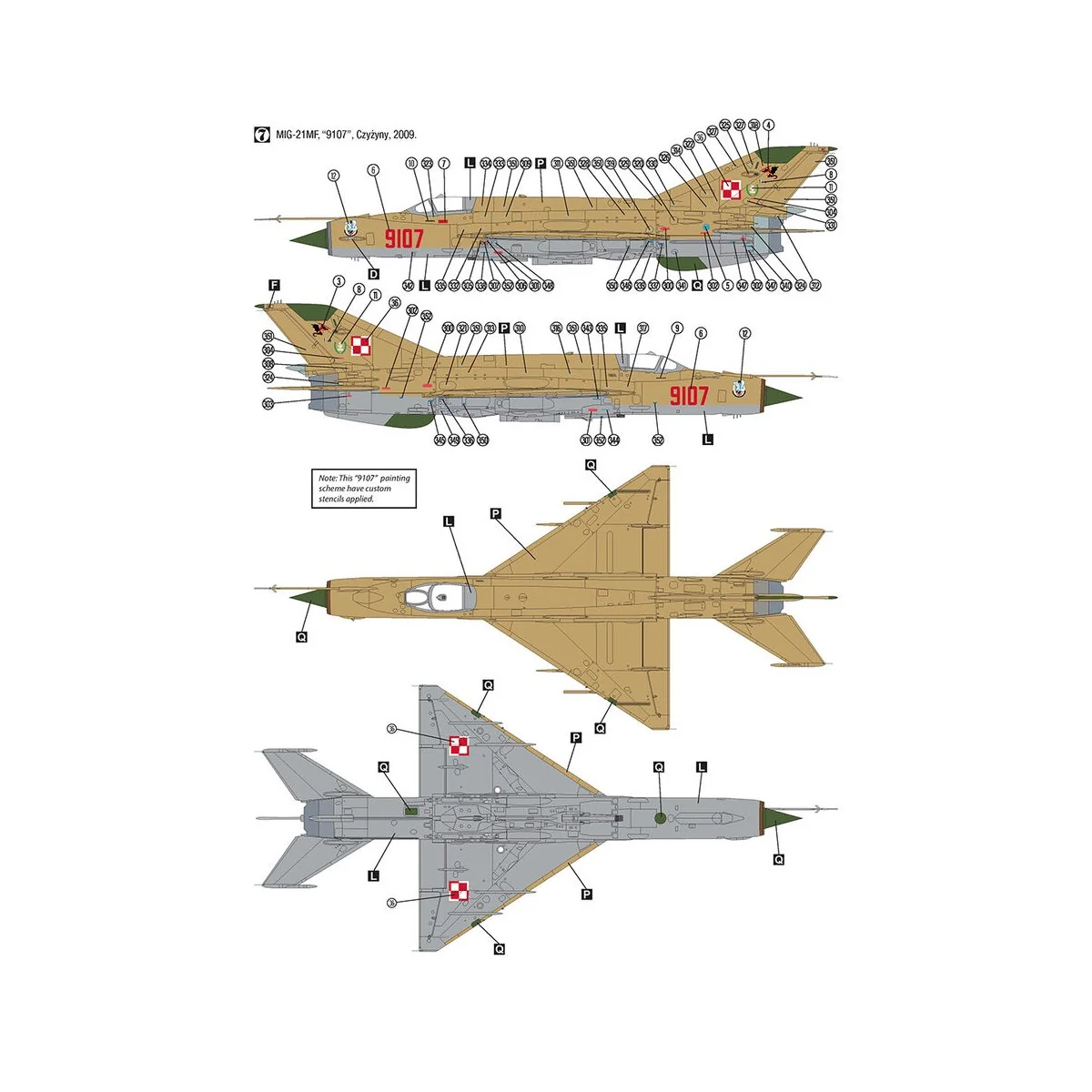 MiG-21MF Polish Air Force, 1/32 - Hobby 2000 H2K32019