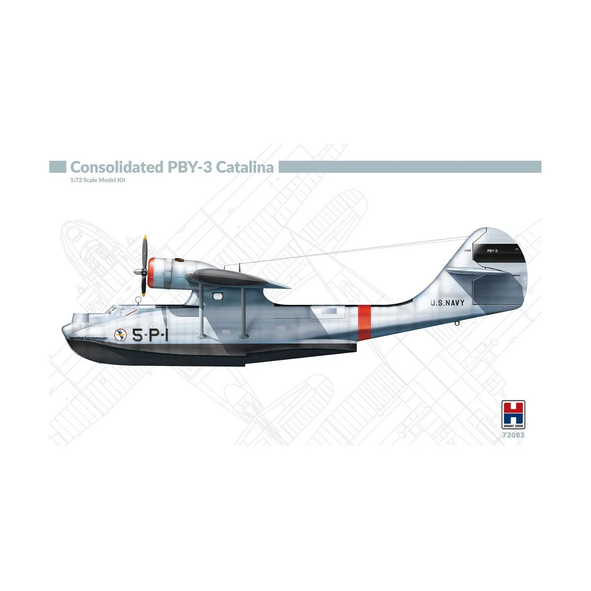 Consolidated PBY-3 Catalina, 1/72 - Hobby 2000 H2K72083