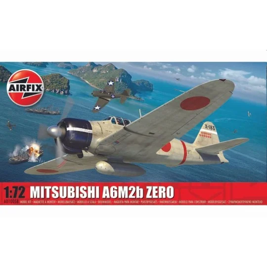 Mitsubishi A6M2b Zero, 1/72 - Airfix A01005B Mitsubishi A6M2b Zero, 1/72 - Airfix A01005B