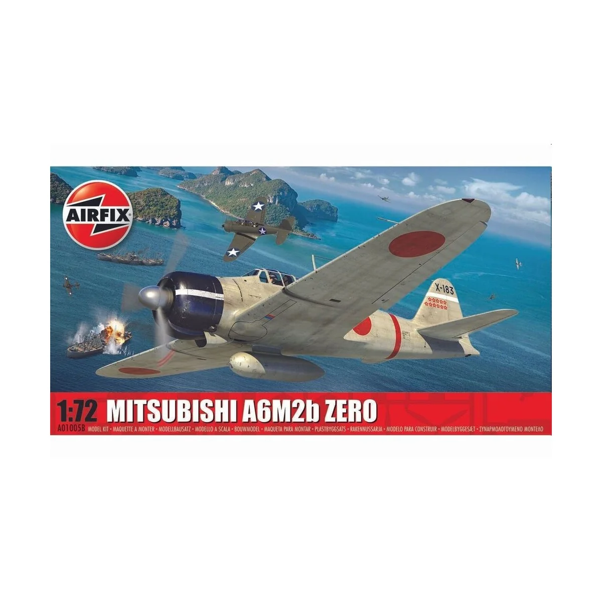 Mitsubishi A6M2b Zero, 1/72 - Airfix A01005B Mitsubishi A6M2b Zero, 1/72 - Airfix A01005B