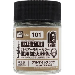 Mr Hobby -Gunze Little Armory Color (18ml) 10th Anniv. ALUMITE BLAC...