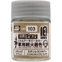 Mr Hobby -Gunze Little Armory Color (18ml) 10th Anniv. STAINLESS ST...