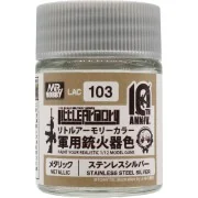 Mr Hobby -Gunze Little Armory Color (18ml) 10th Anniv. STAINLESS ST...
