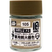 Mr Hobby -Gunze Little Armory Color (18ml) 10th Anniv FLAT DARK EAR...
