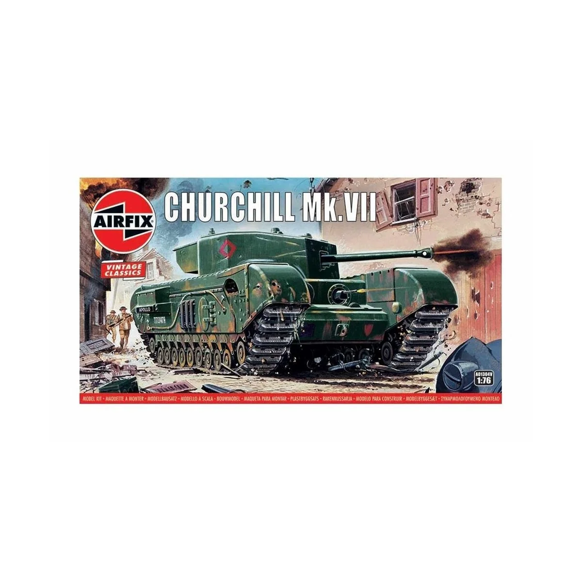 Churchill Mk.VII Tank, Vintage Classics, 1/76 - Airfix A01304V