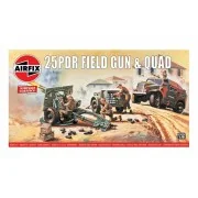 25pdr Field Gun & Quad, Vintage Classics, 1/76 - Airfix A01305V 25pdr Field Gun & Quad, Vintage Classics, 1/76 - Airfix A01305V