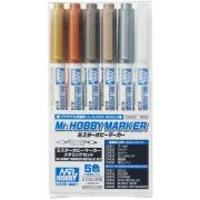 Mr.HOBBY MARKER METALLIC SET - Mr Hobby - Gunze CMS-01 Mr.HOBBY MARKER METALLIC SET - Mr Hobby - Gunze CMS-01