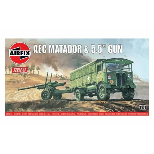 AEC Matador & 5.5inch Gun,Vintage Classics - Airfix A01314V