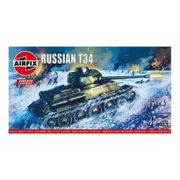Russian T-34 Medium Tank,Vintage Classic - Airfix A01316V