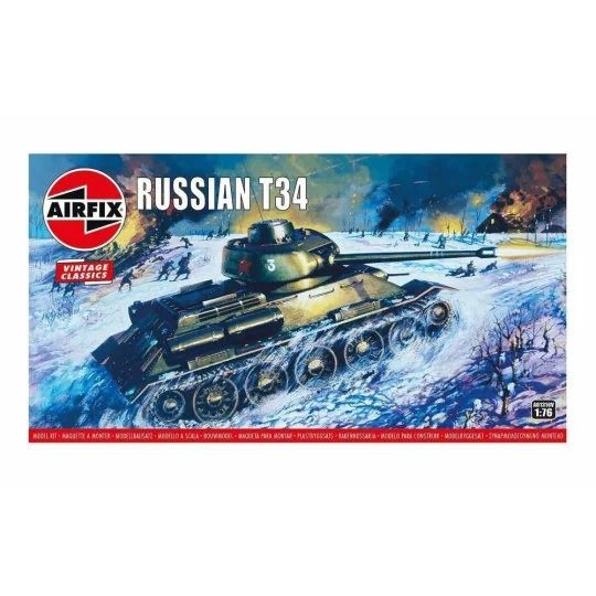 Russian T-34 Medium Tank, Vintage Classic, 1/76 - Airfix A01316V Russian T-34 Medium Tank, Vintage Classic, 1/76 - Airfix A01316V