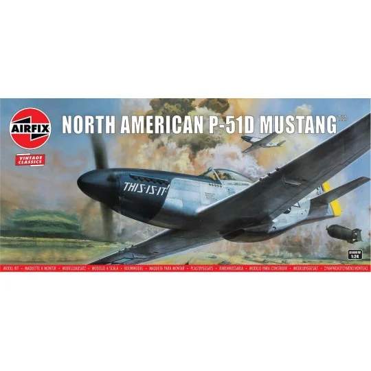 North American P-51D Mustang, 1/24 - Airfix A14001V North American P-51D Mustang, 1/24 - Airfix A14001V