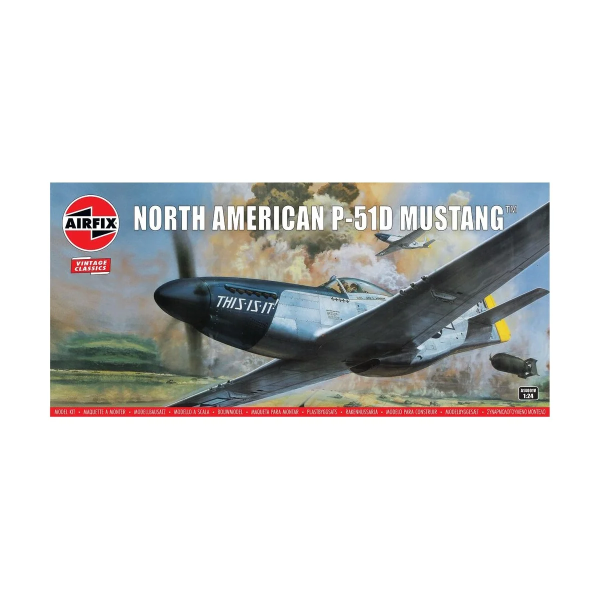 North American P-51D Mustang, 1/24 - Airfix A14001V North American P-51D Mustang, 1/24 - Airfix A14001V