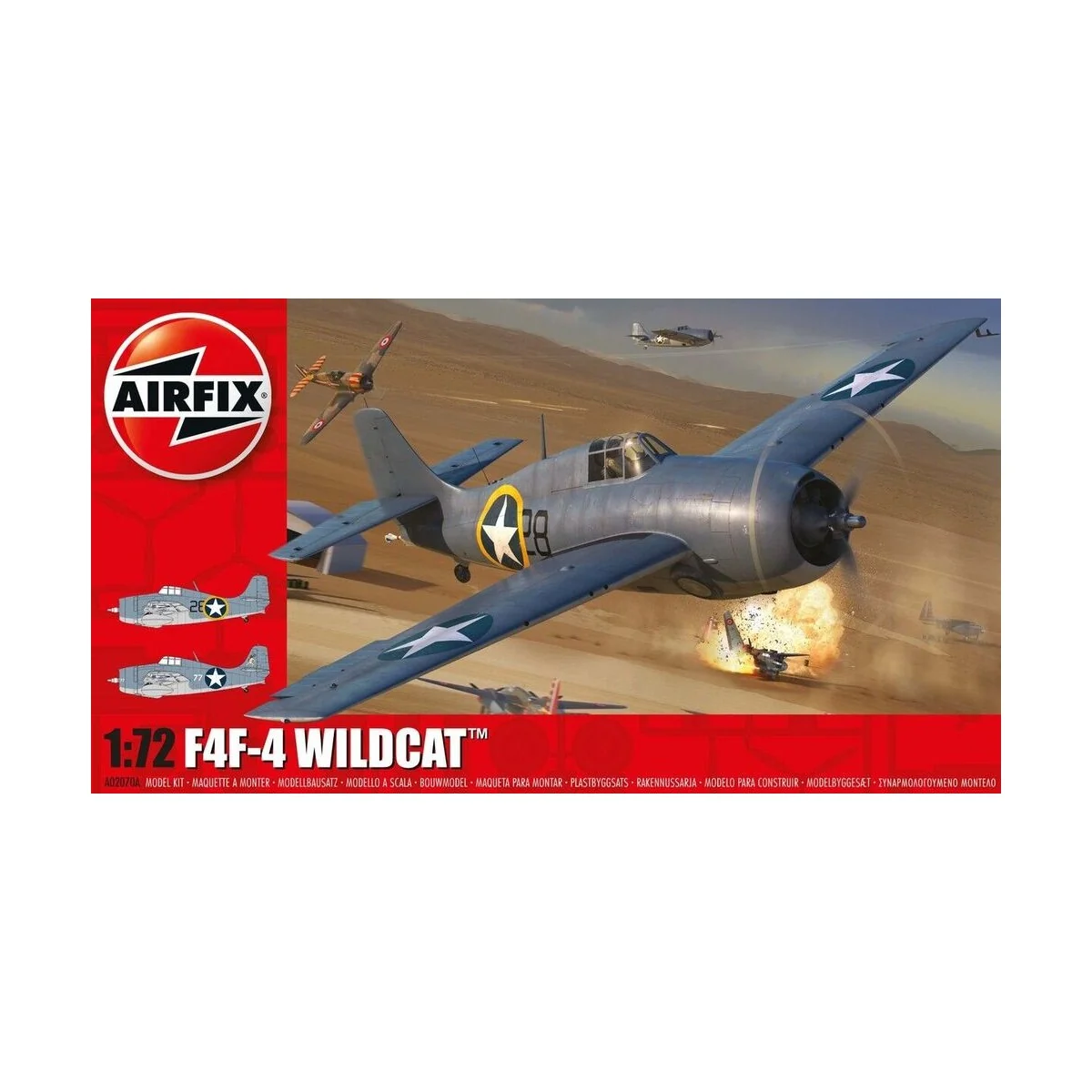 Grumman F4F-4 Wildcat, 1/72 - Airfix A02070A