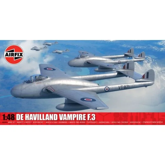 De Havilland Vampire F.3, 1/48 - Airfix A06107A De Havilland Vampire F.3, 1/48 - Airfix A06107A