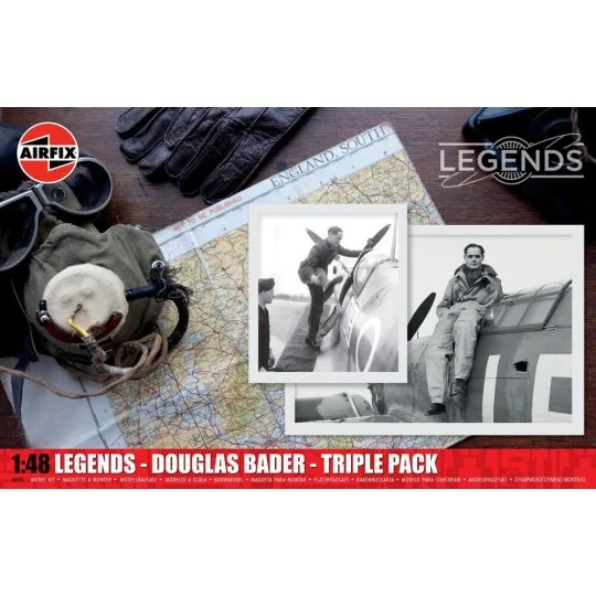 Legends - Douglas Bader - Triple Pack, 1/48 - Airfix A40101 Legends - Douglas Bader - Triple Pack, 1/48 - Airfix A40101