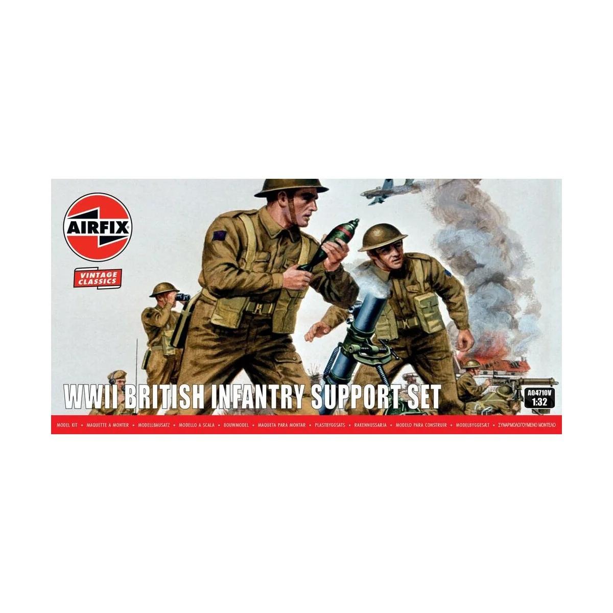 British Infantry Support Set, 1/32 - Airfix A04710V British Infantry Support Set, 1/32 - Airfix A04710V