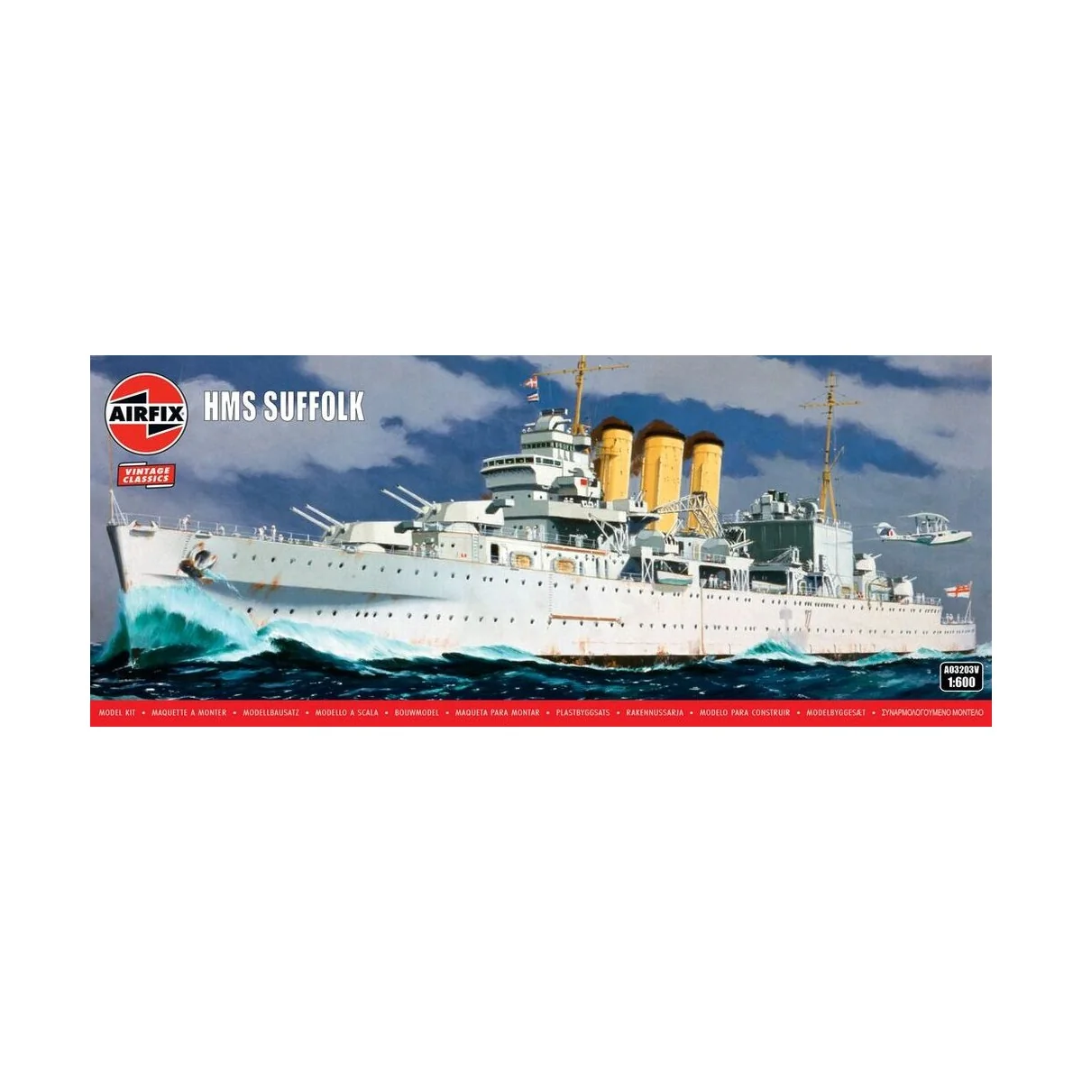 HMS Suffolk, 1/600 - Airfix A03203V HMS Suffolk, 1/600 - Airfix A03203V